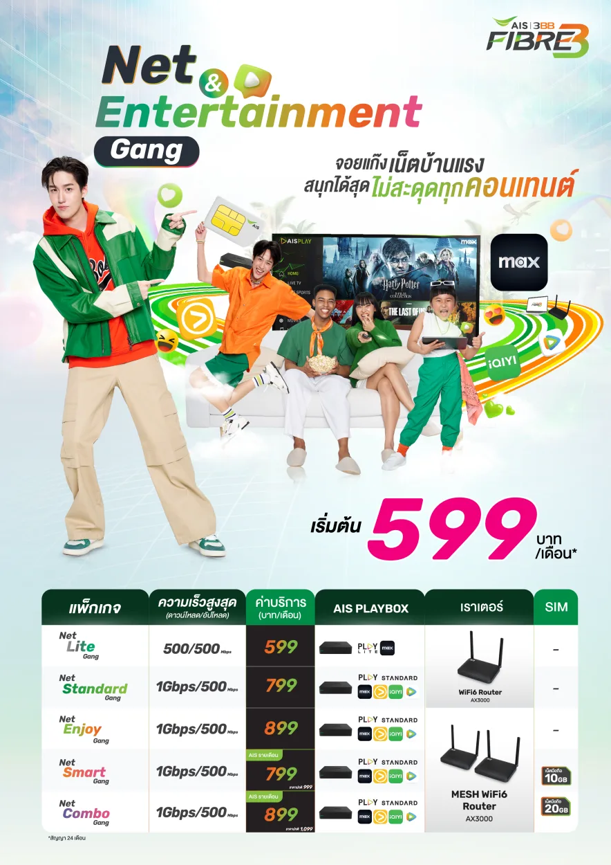 โปรเน็ตบ้าน 3BB